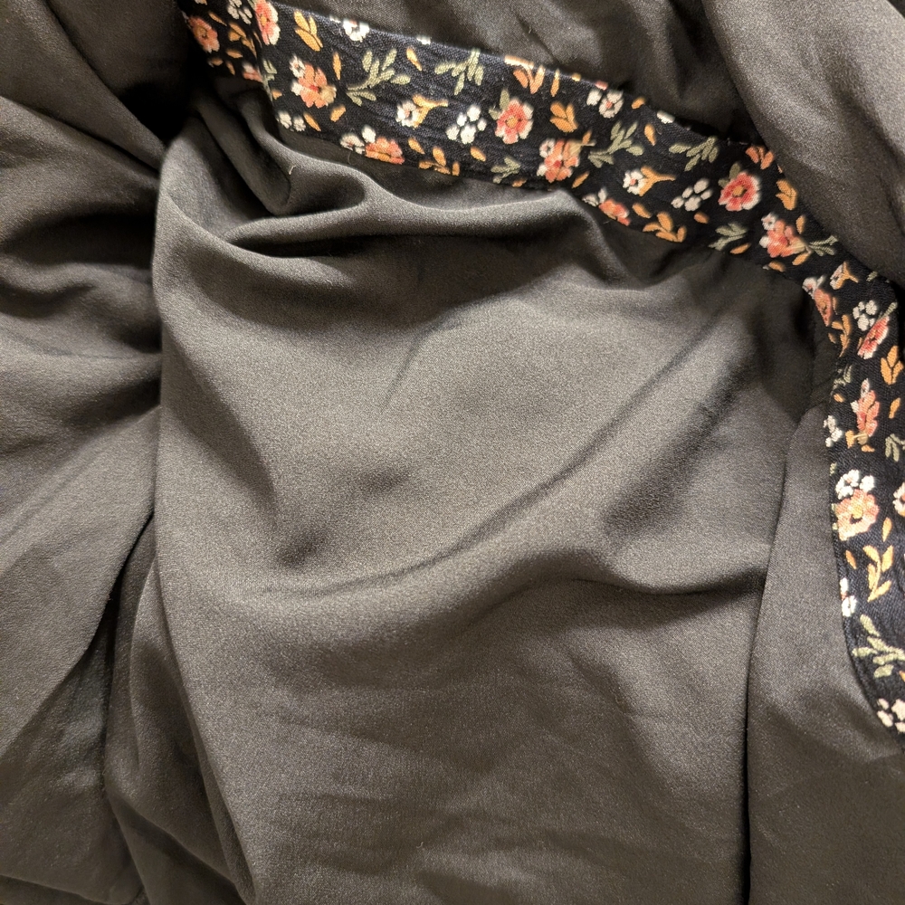 Dip Beautiful Black and Pink Floral Maxi Dress Size Medium - Picture 10 of 11